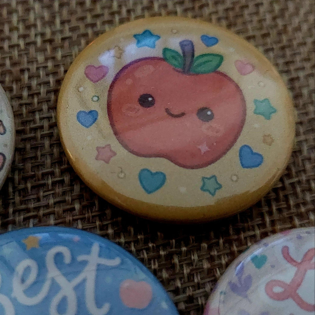Teacher Appreciation! Set of 5 Badges, 32mm Pins