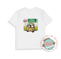 100 Days of School, Cruising School Bus, Kids white T-shirt