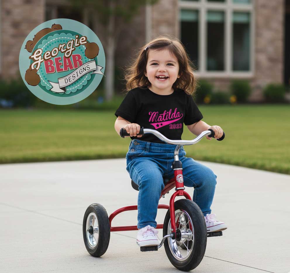 Allstars Swoosh Personalised Kids Black T-shirt