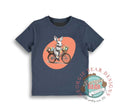 Bunny on a Bike! Kids Easter Navy T-shirt