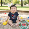 I Love My Aunty Baby Navy Romper