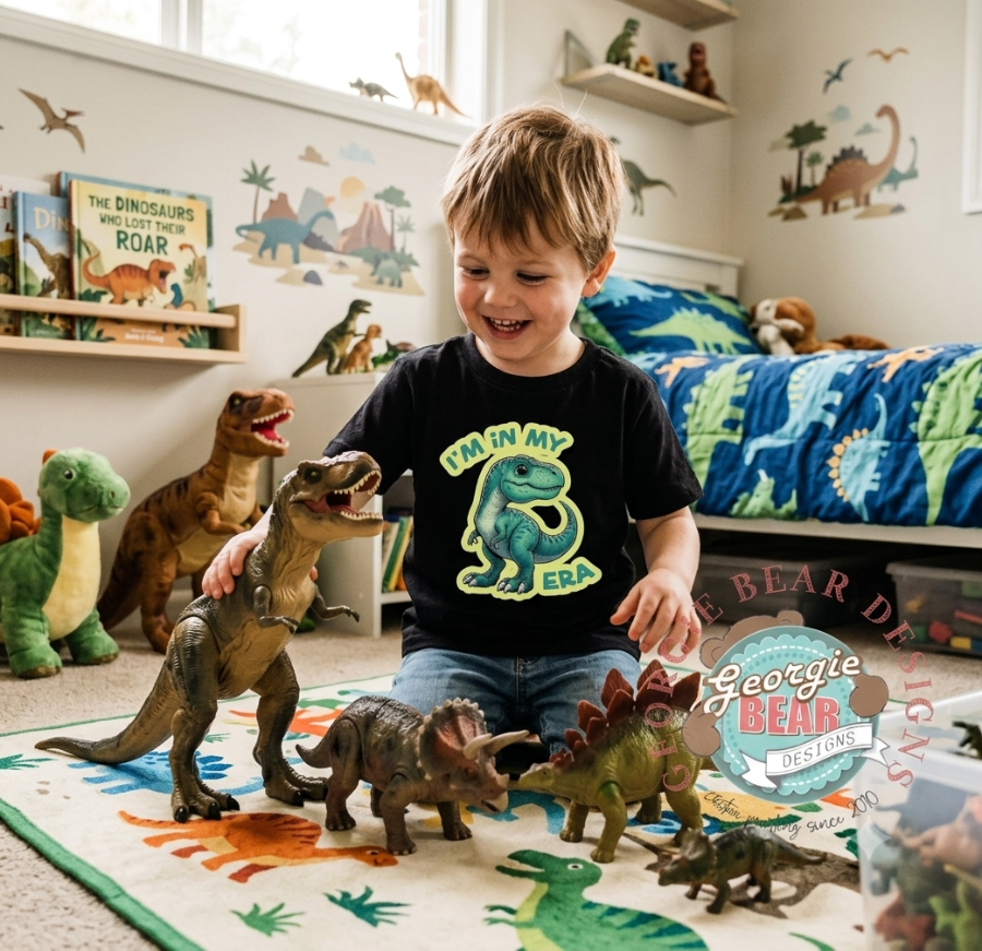 In My Dinosaur Era, Kids Black T-shirt