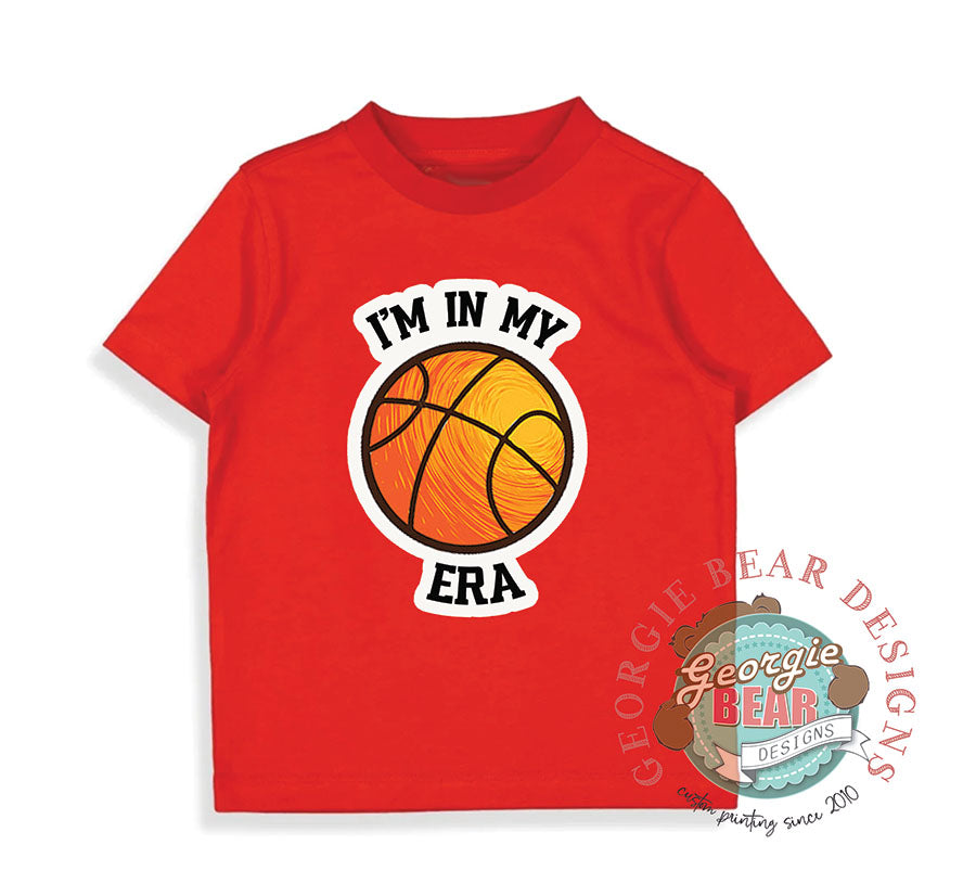 In My Basketball Era, Kids Red T-shirt