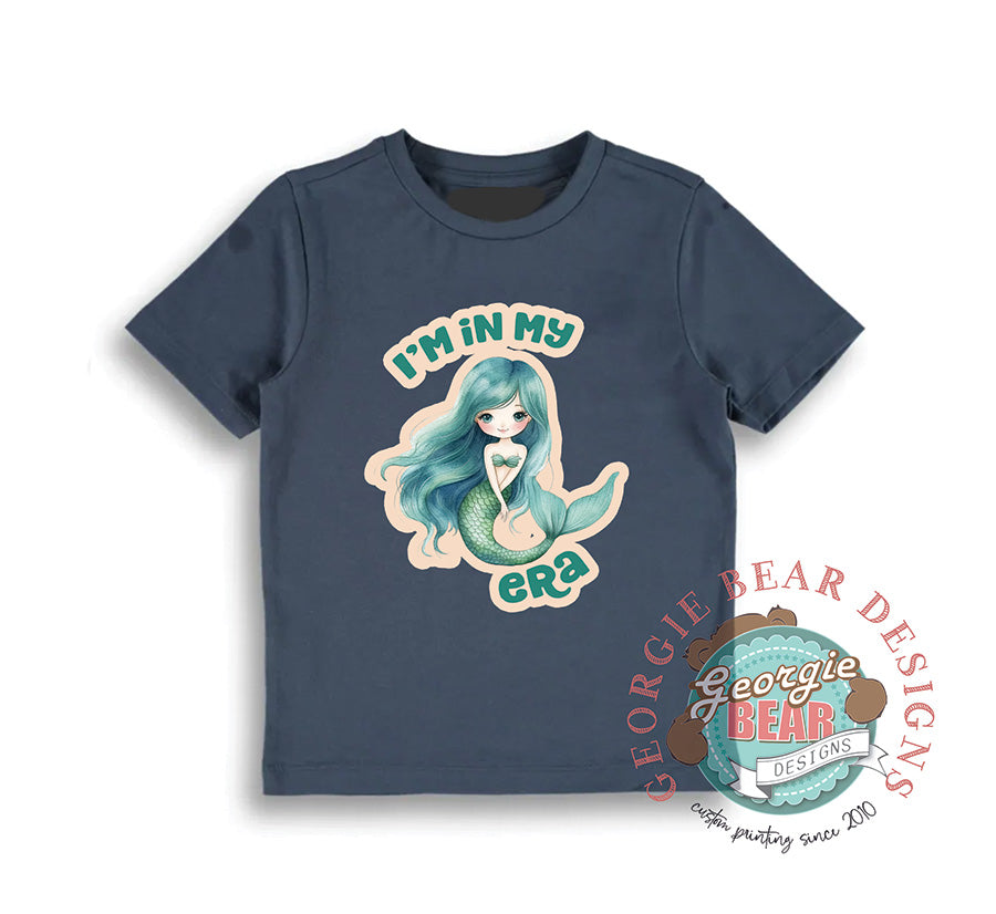 In My Mermaid Era, Kids Navy T-shirt