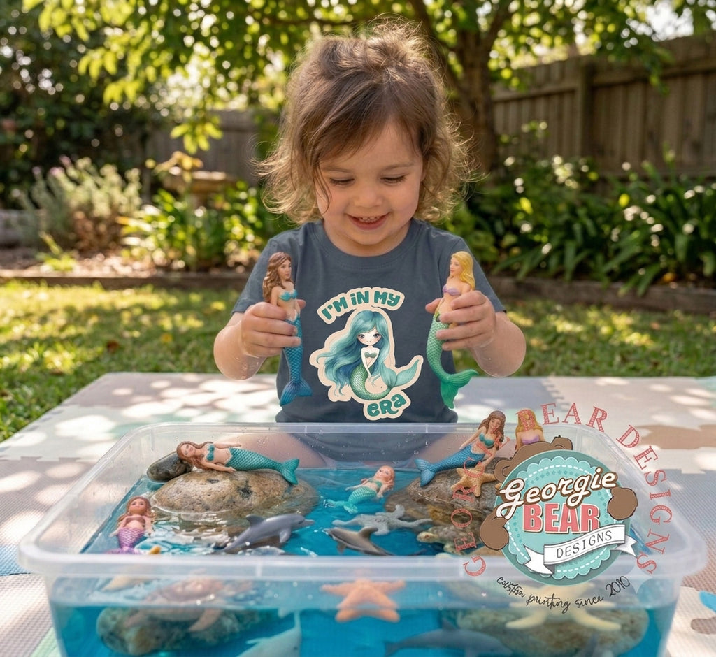 In My Mermaid Era, Kids Navy T-shirt