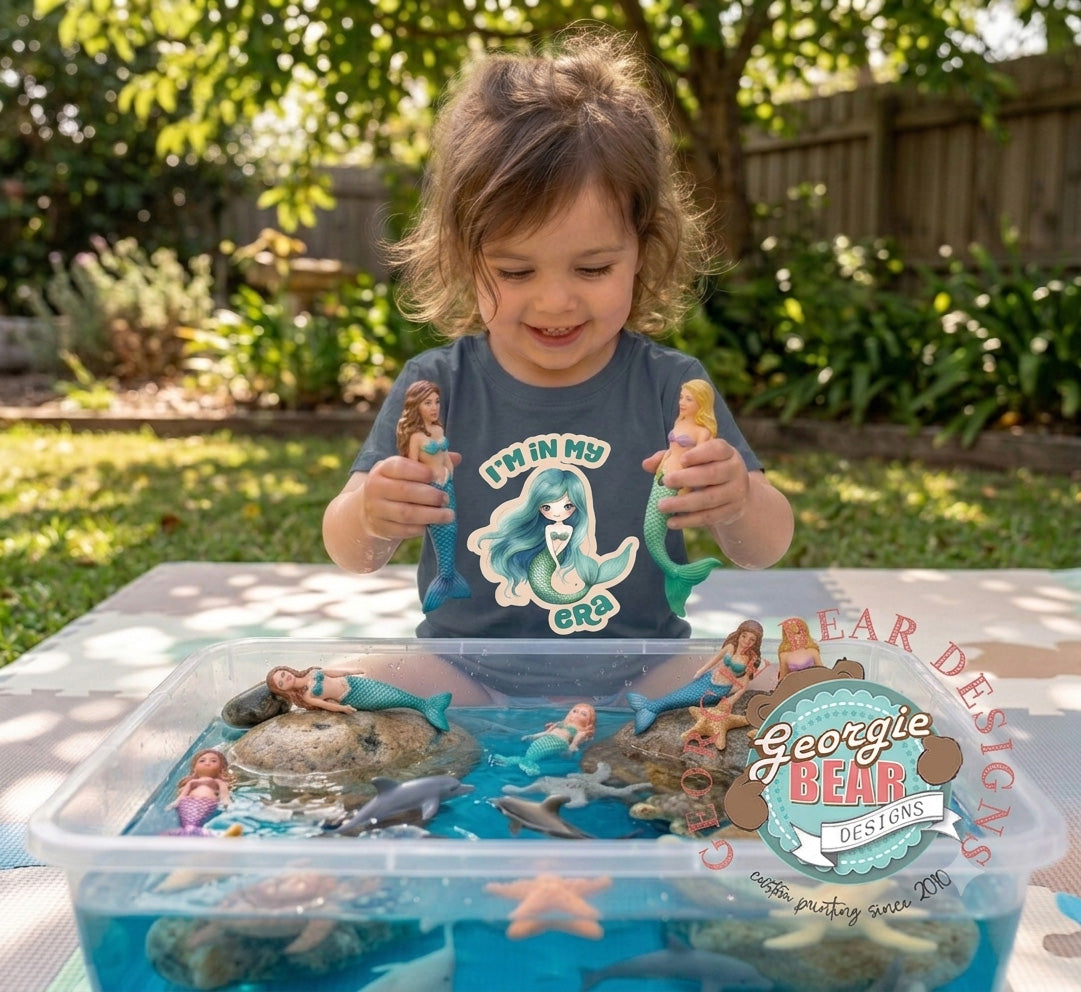 In My Mermaid Era, Kids Navy T-shirt