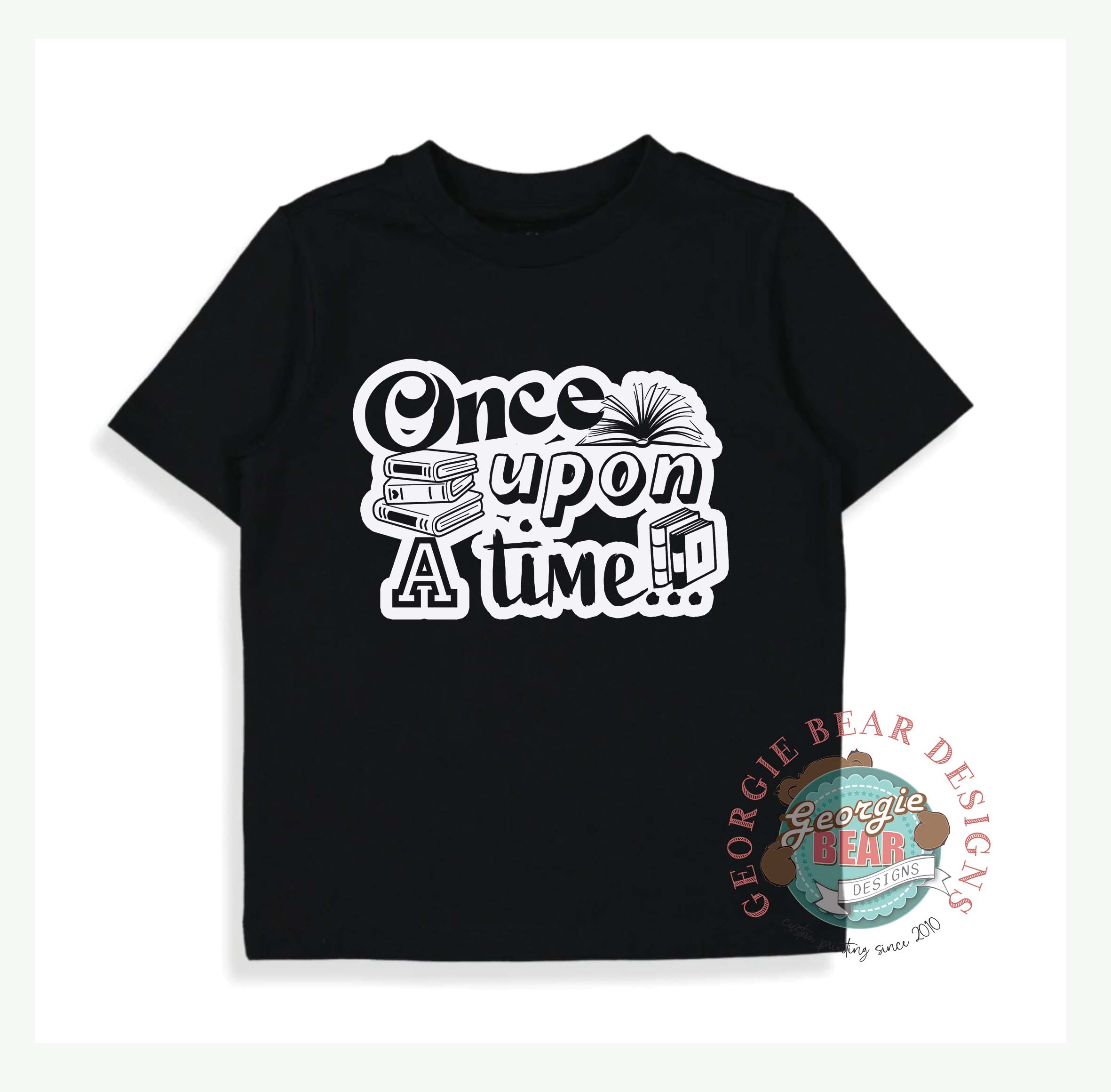 Once Upon A Time, Book Week Kids Black T-shirt