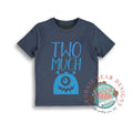 Two Much Birthday Navy T-shirt