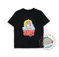 Unicorn Birthday Girl, Black T-shirt