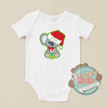 Christmas Koala 2025 Baby White Romper