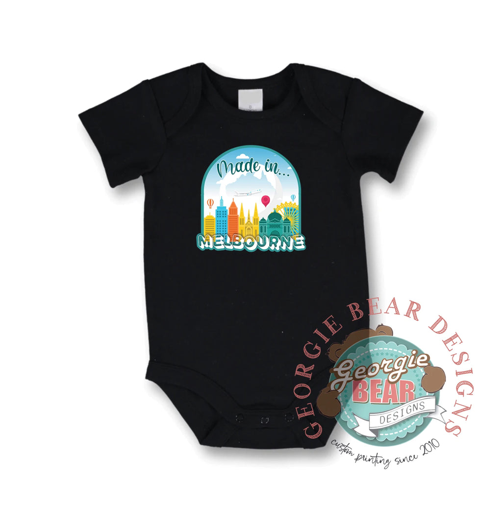 Made in Melbourne, Baby Black Romper